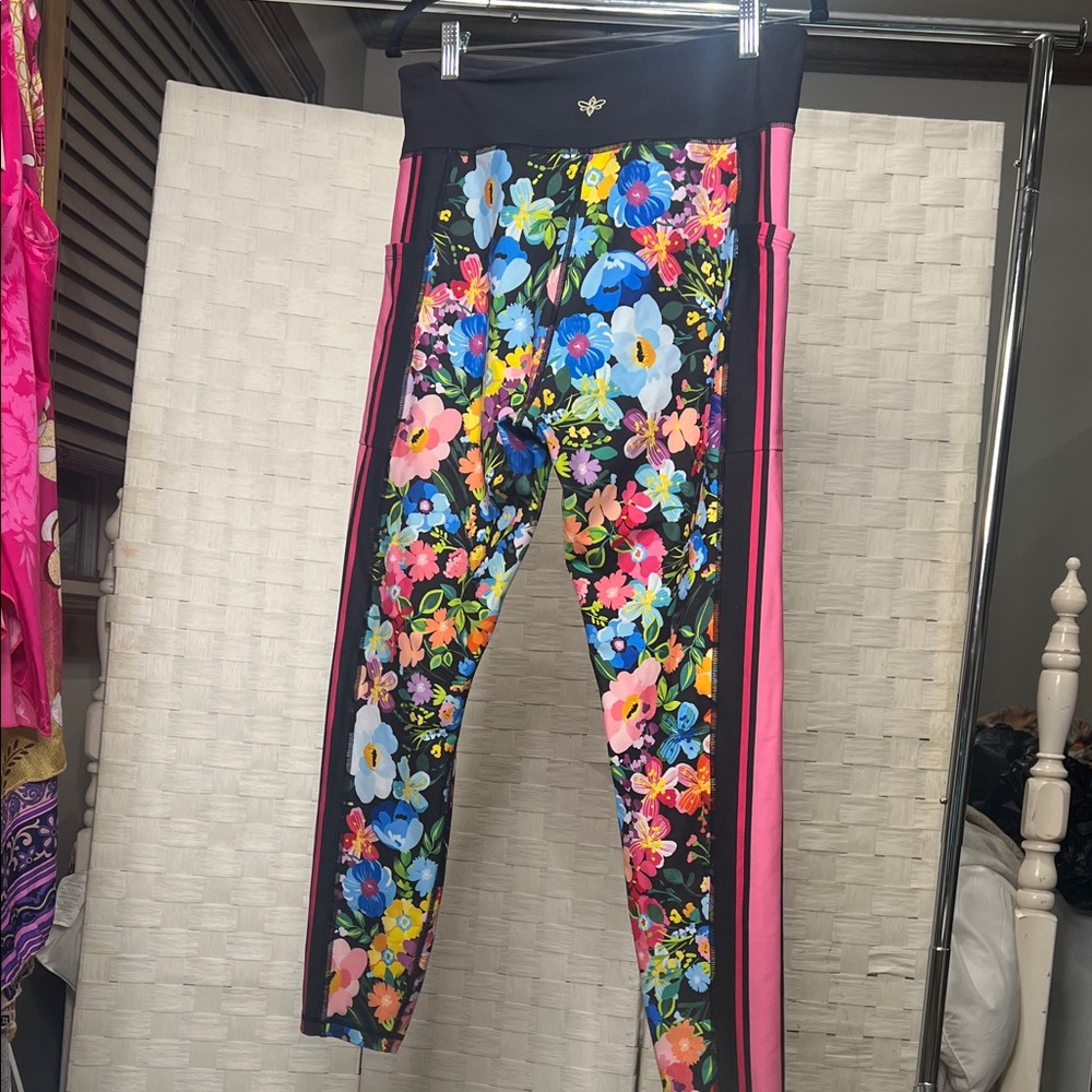 Johnny Was Multicolor Floral womans Leggings XL - Picture 8 of 9